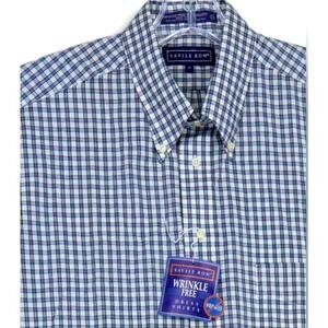 Savile Row wrinkle free broadcloth dress shirt NWT size 17